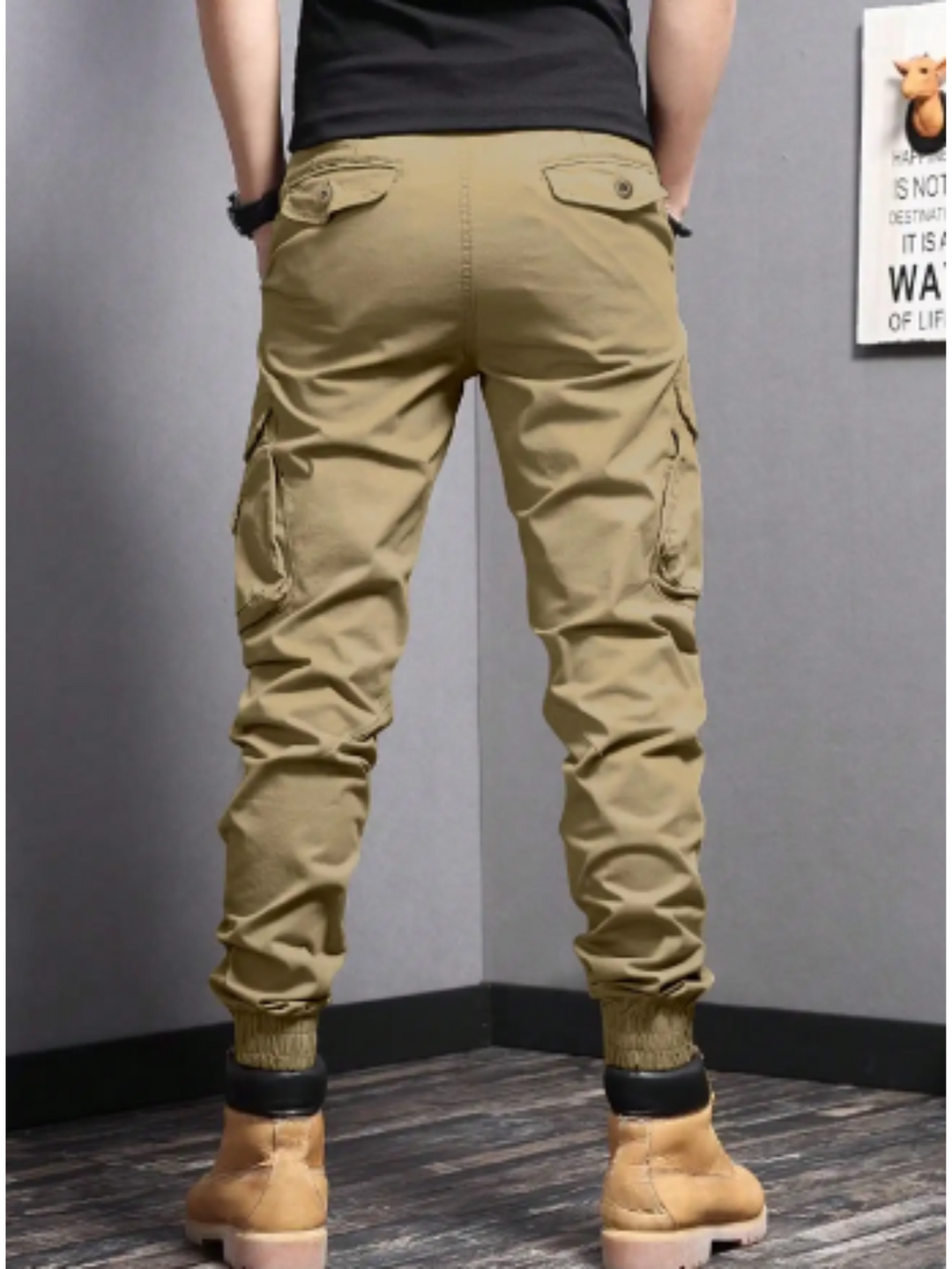 Evy | Sleek Tapered Cargo Trousers With Multi-Pocket Utility Design