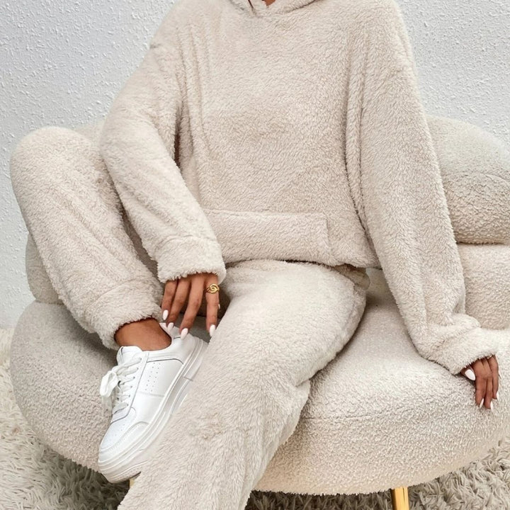 Margot | Cosy Fleece Loungewear Set With Hood & Relaxed Fit
