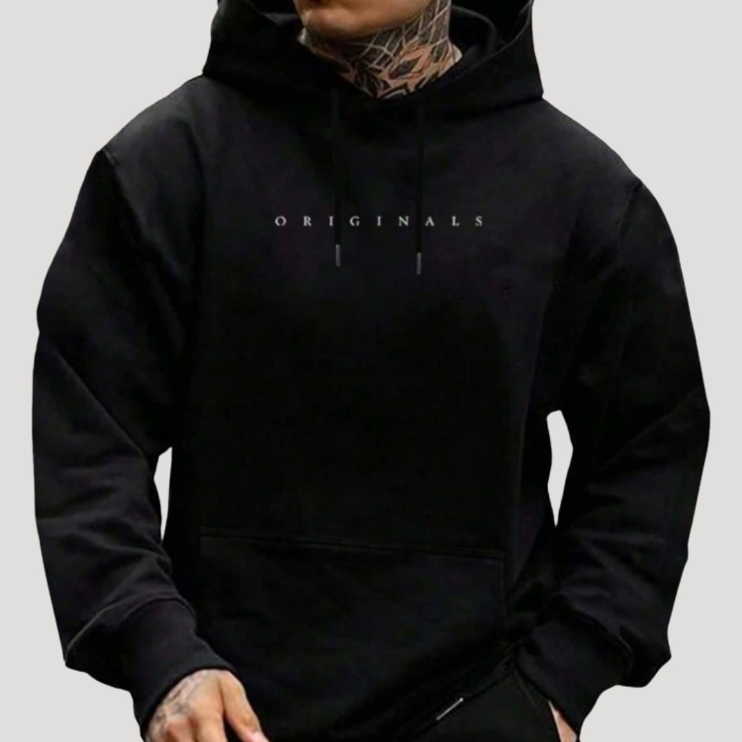 Phoebe | Stylish Oversized Black Hoodie With Drawstring Hood