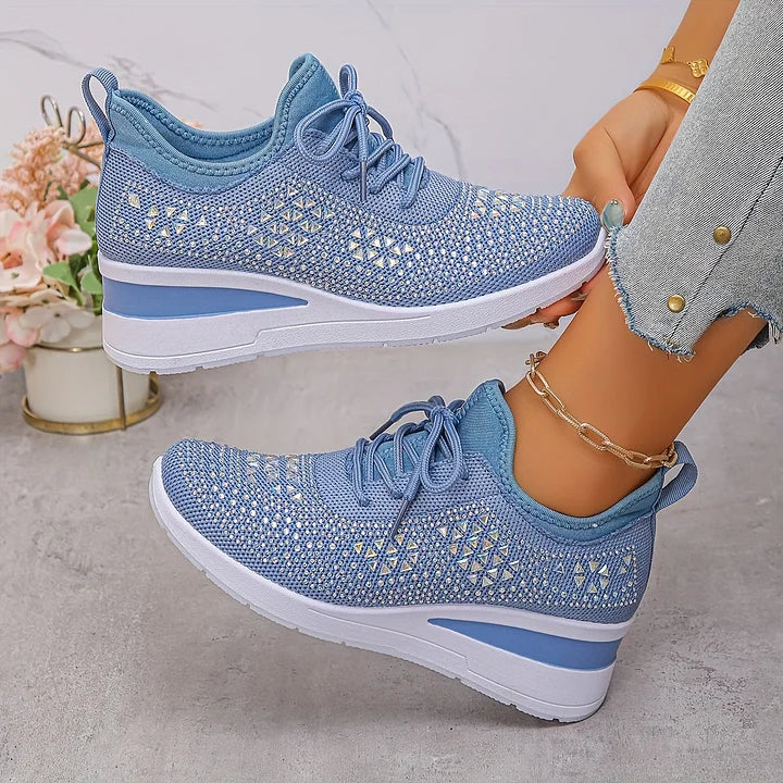 Bonnie | Elegant Rhinestone Embellished Orthopedic Sneakers