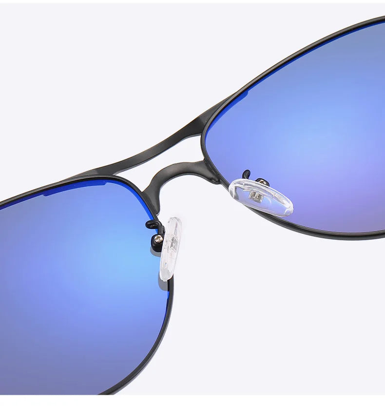 Austin | Classic Aviator Sunglasses With Silver Metal Frame