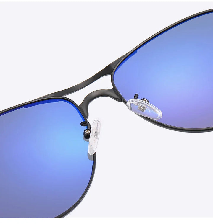Austin | Classic Aviator Sunglasses With Silver Metal Frame
