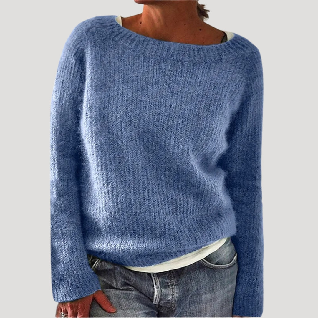 Ruby | Chic Oversized Crew Neck Knit Sweater