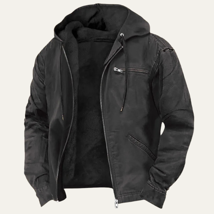 Margot | Stylish Fleece Lined Hooded Jacket With Zip Front