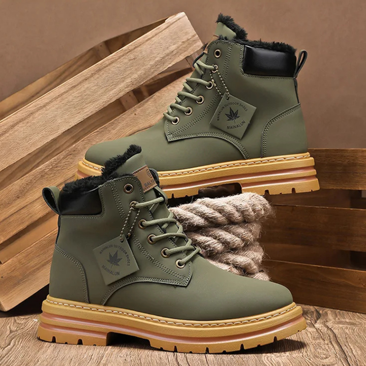 Margot | Stylish Wheat Lace-Up Work Boots Men