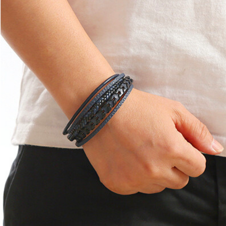 Ragnar | Stylish Multi-Strand Braided Leather Bracelet