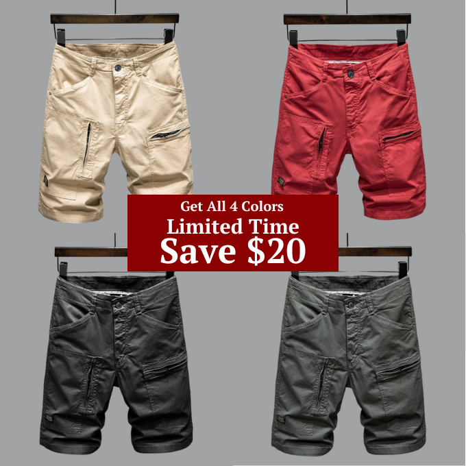 Talia | Stylish Organic Cotton Cargo Shorts With Multiple Pockets