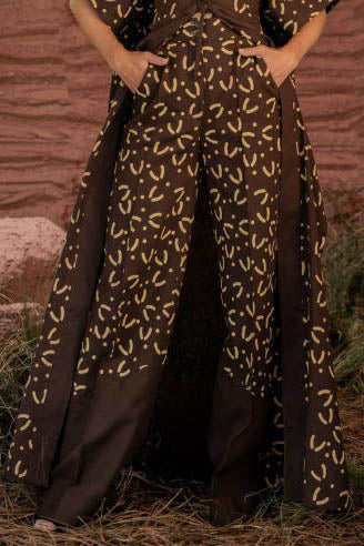 Cordelia | Boho Kimono Robe & Wide Leg Pants Set