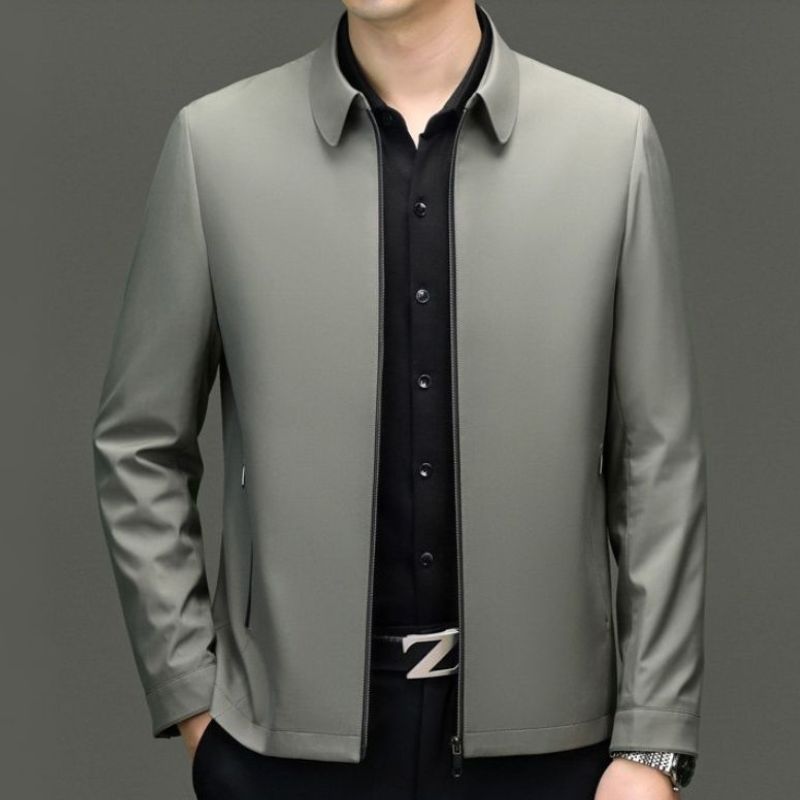 Liam | Sleek Navy Zip-Up Business Casual Jacket