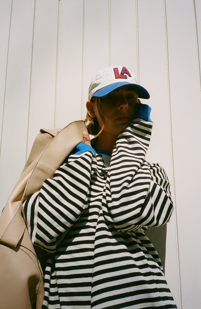Stella | Chic Oversized Striped Sweater With Vibrant Colorblock
