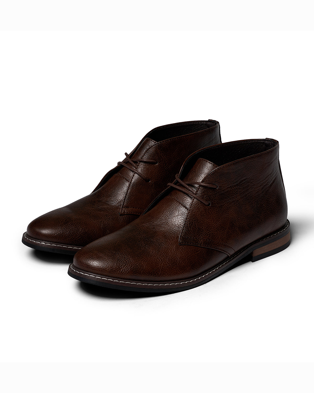 Clayton | Elegant Brown Leather Chukka Desert Boots For Men