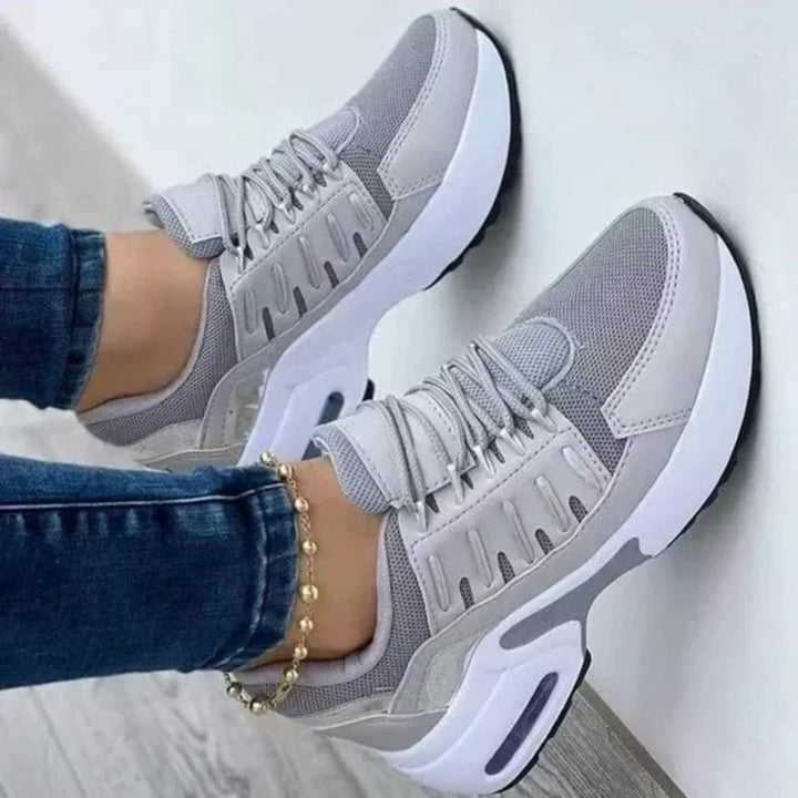 Ruby | Stylish Grey Orthopedic Walking Sneakers With Cushioned Support