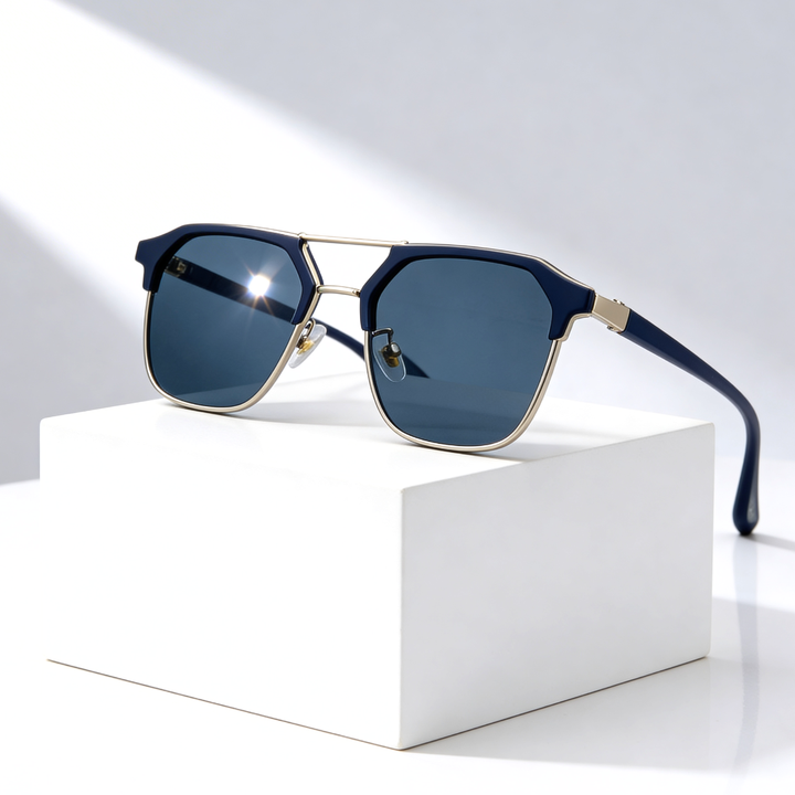Hannah | Sleek Hexagonal Aviator Sunglasses With Gradient Lens