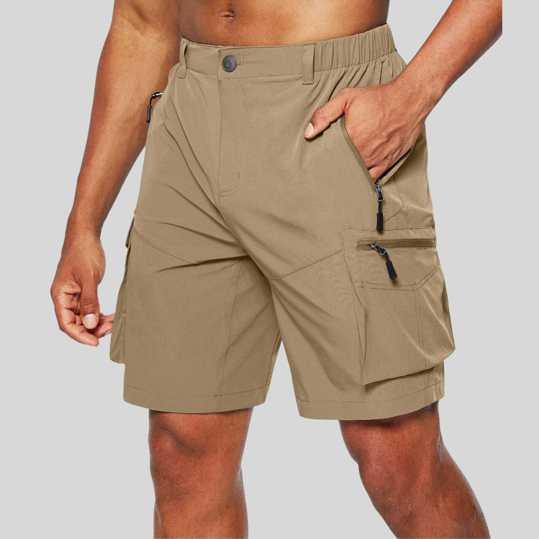 Beckmont | Stylish Men's Cargo Shorts With Utility Zip Pockets