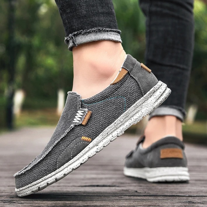 Dockstone | Stylish Canvas Slip-On Loafers For Men