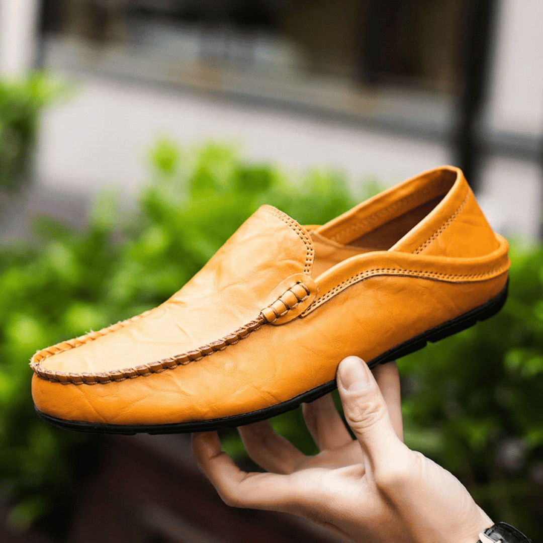 Fiona | Elegant Italian Leather Driving Moccasins For Men