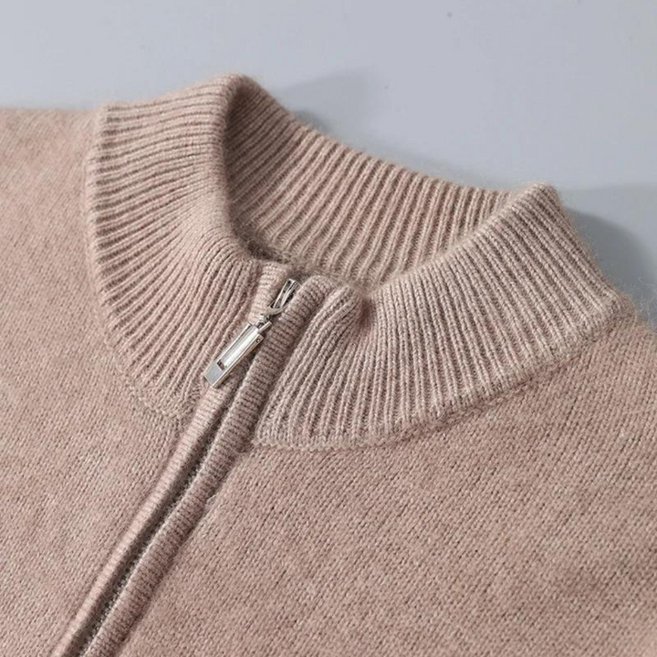 Baxter | Elegant Quarter Zip Cashmere Sweater Men - Luxury Pullover