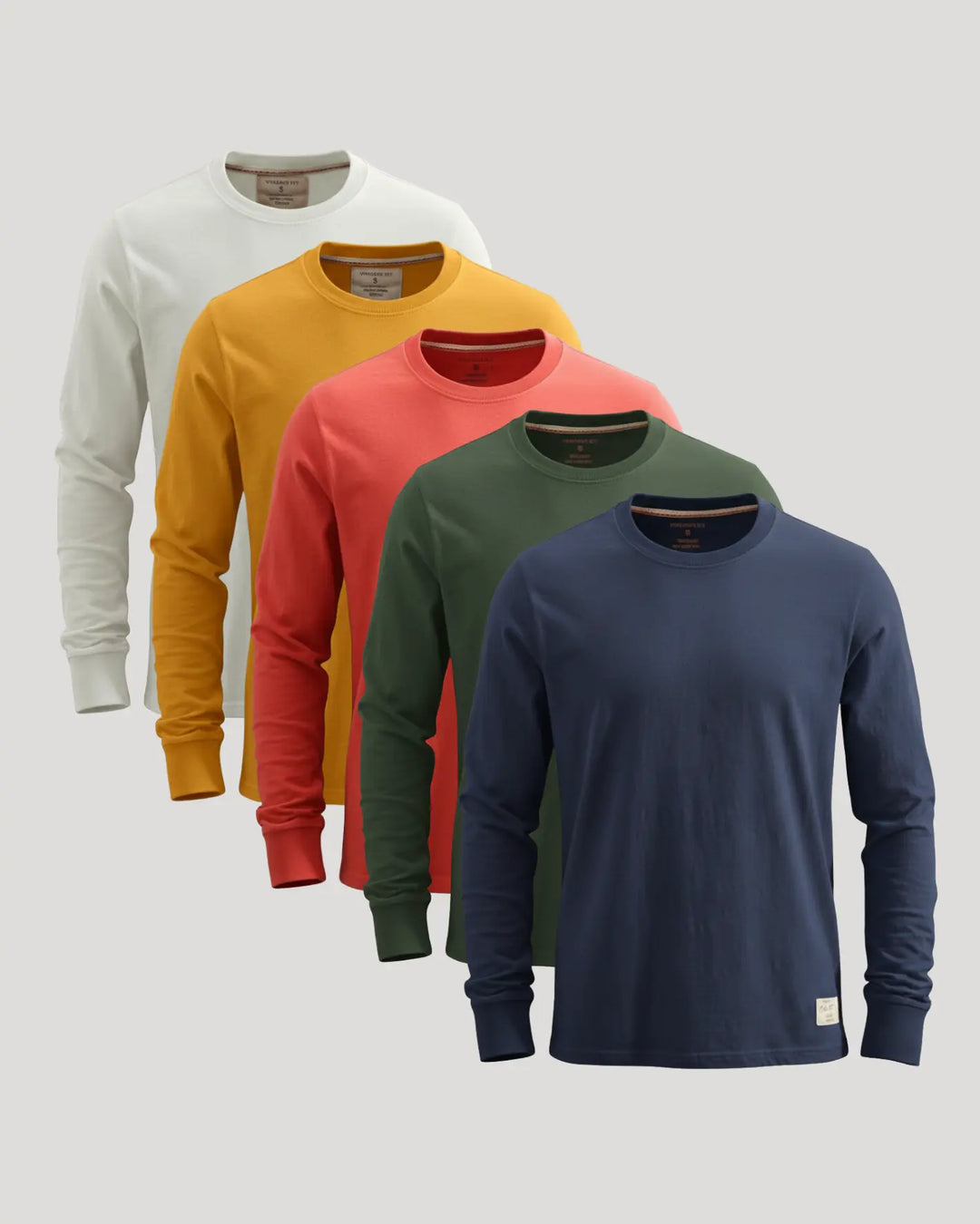 Margot | Stylish Cotton Crew Neck Long Sleeve Shirt
