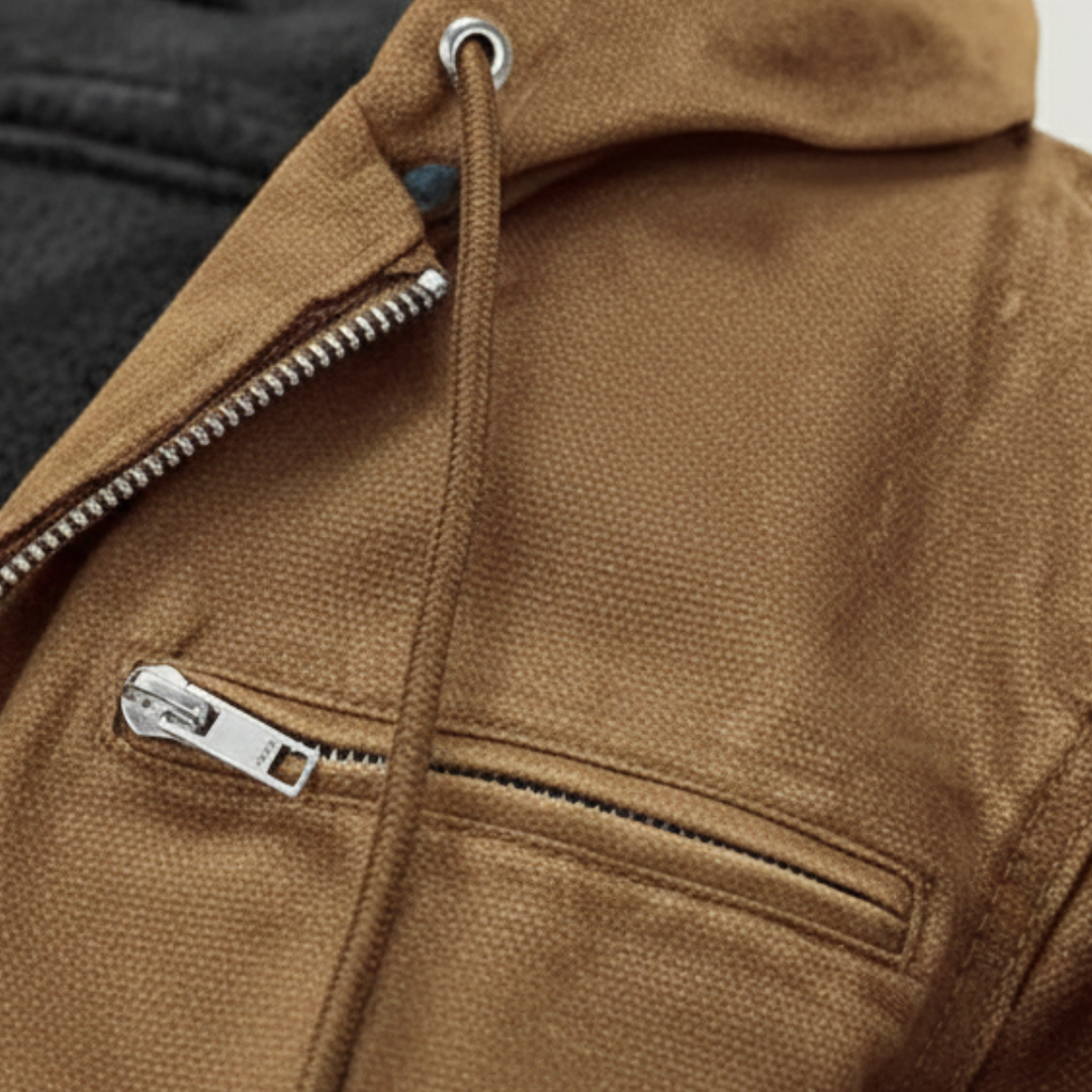 Margot | Stylish Fleece Lined Hooded Jacket With Zip Front