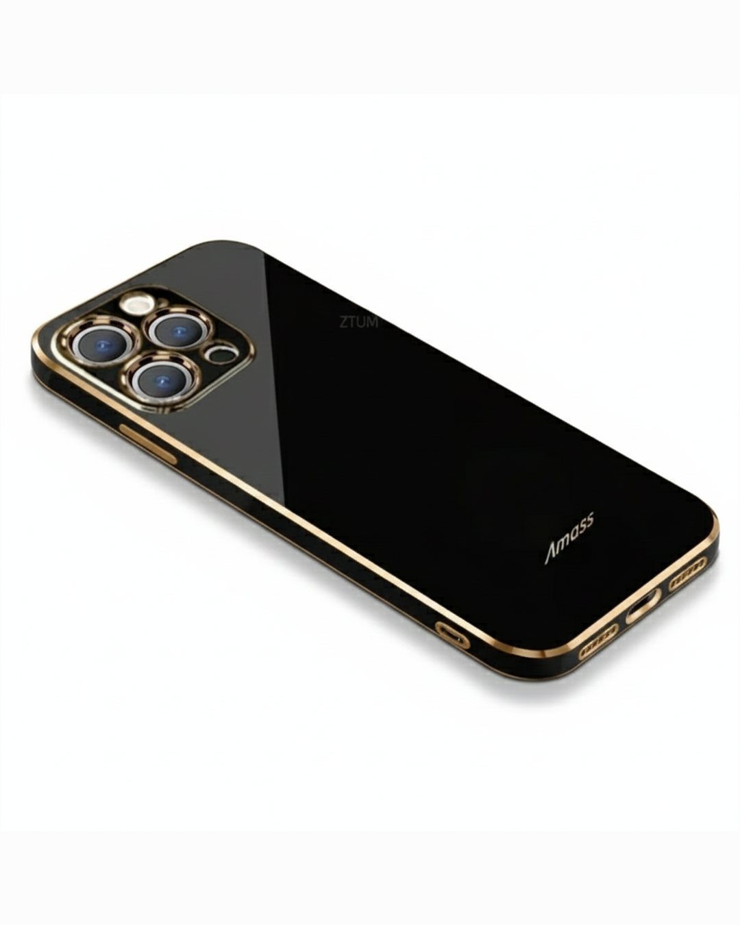 Serena | Sleek Gold-Trimmed Protective Phone Case