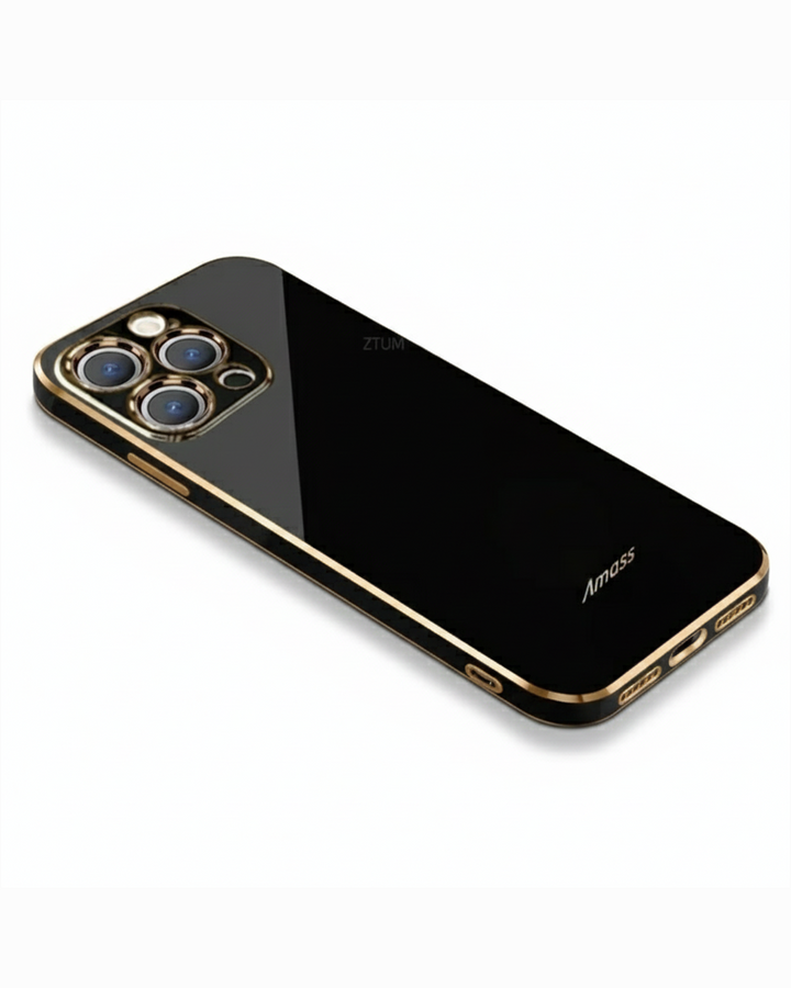 Serena | Sleek Gold-Trimmed Protective Phone Case