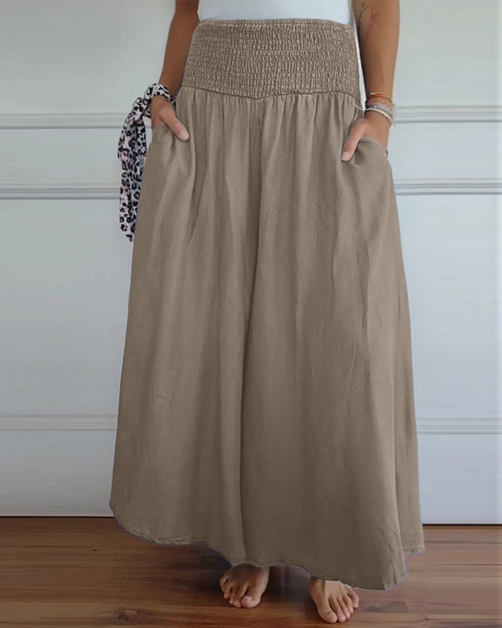 Paloma | Elegant High Waisted Wide Leg Palazzo Pants