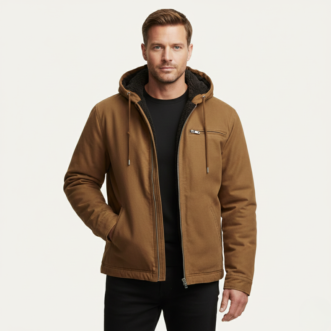 Margot | Stylish Fleece Lined Hooded Jacket With Zip Front