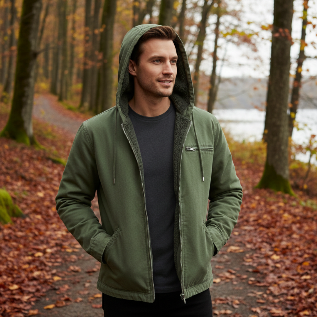 Margot | Stylish Fleece Lined Hooded Jacket With Zip Front