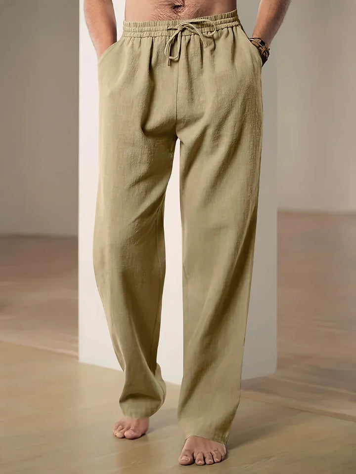 Margot | Elegant Men's Drawstring Waist Linen Pants