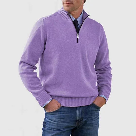James | Quarter-Zip Knit Sweater