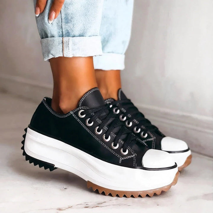 Elysa | Stylish Platform Sneakers With Lace-Up Design