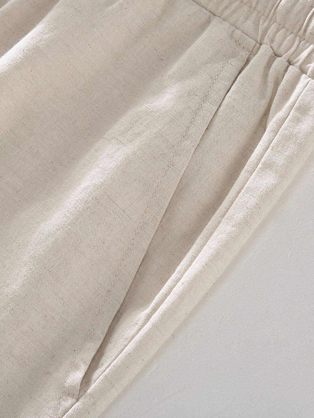 Marlborough | Elegant Short Sleeve Linen Shirt And Shorts Set Men