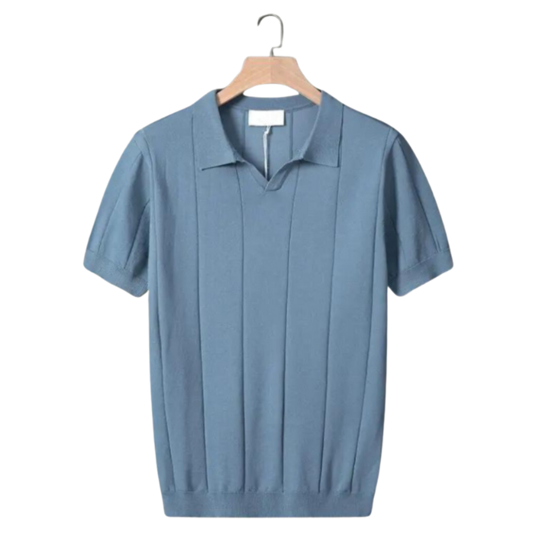 Portofino | Stylish Knit Polo Shirt Men - Short Sleeve Cotton