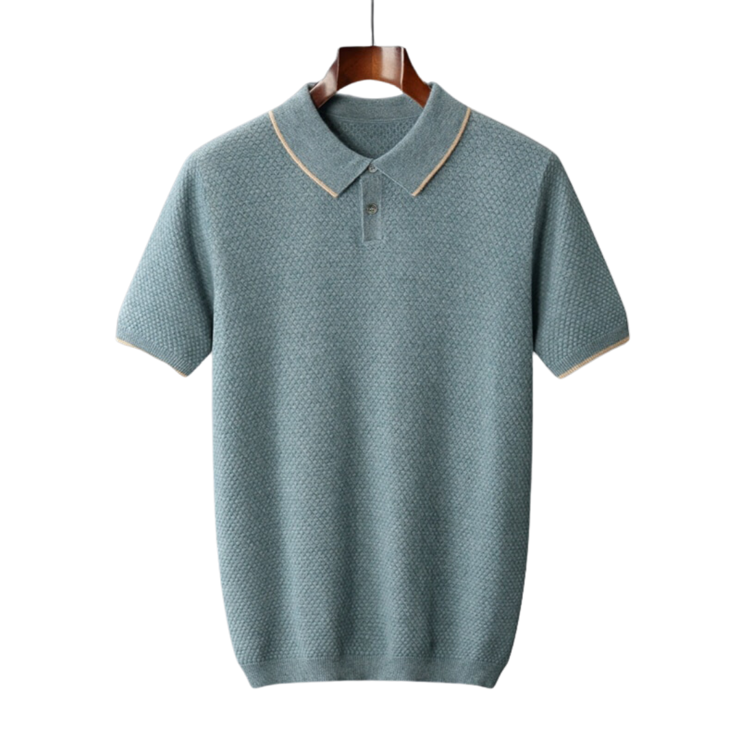 Rhodes | Classic Cotton Piqué Polo Shirt Men - Short Sleeve