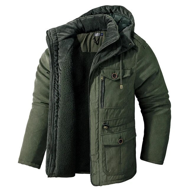 Dominik | Stylish Fleece Lined Winter Parka With Hood