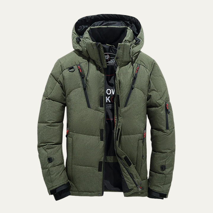Serena | Stylish Quilted Down Puffer Jacket With Hood