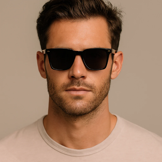 Eliana | Stylish Square Frame Wayfarer Sunglasses With Translucent Teal