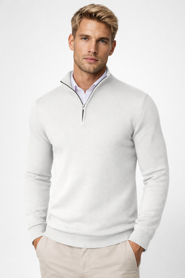 Tiana | Stylish Men's Half-Zip Pullover With Mock Neck