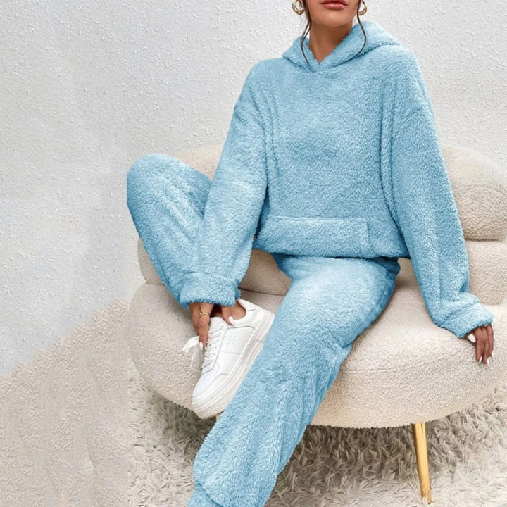Elyse | Stylish Hooded Fleece Loungewear Set With Long Sleeves