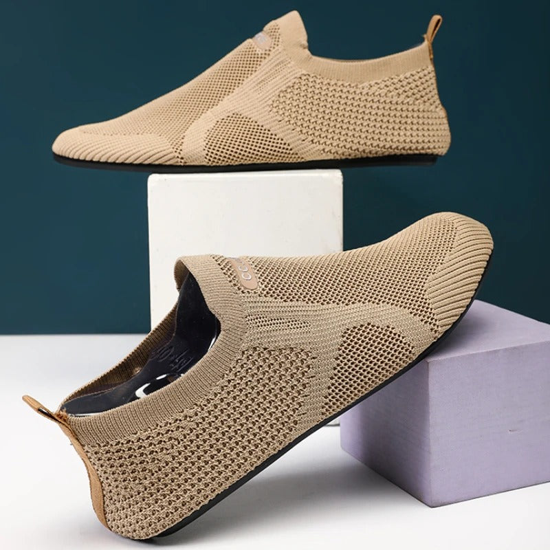 Paige | Stylish Knit Barefoot Slip-On Sneakers With Breathable Mesh