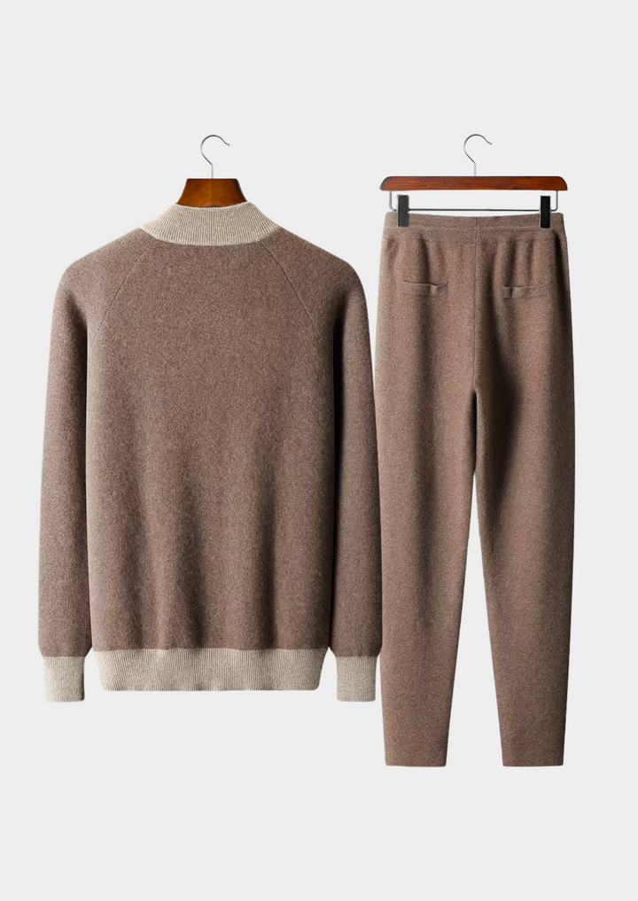 Ashworth | Elegant Cashmere Zip-Up Tracksuit Set Men