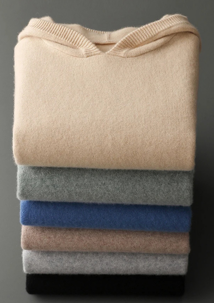 Cordelia | Luxury Cashmere Hooded Pullover Sweater