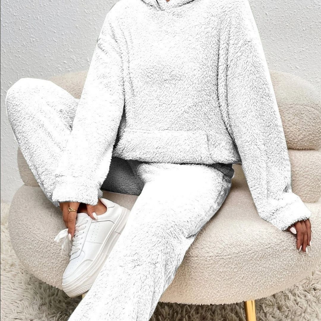 Elyse | Stylish Hooded Fleece Loungewear Set With Long Sleeves