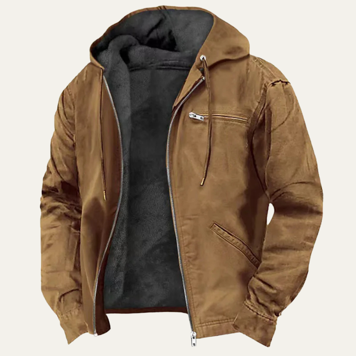 Margot | Stylish Fleece Lined Hooded Jacket With Zip Front