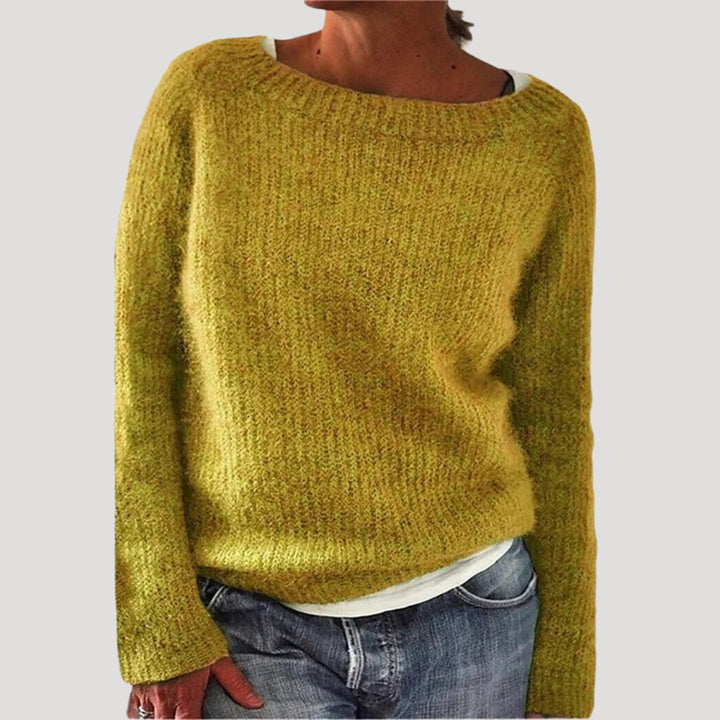 Phoebe | Chic Oversized Crew Neck Chunky Knit Sweater