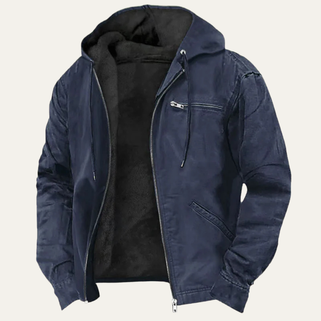 Margot | Stylish Fleece Lined Hooded Jacket With Zip Front