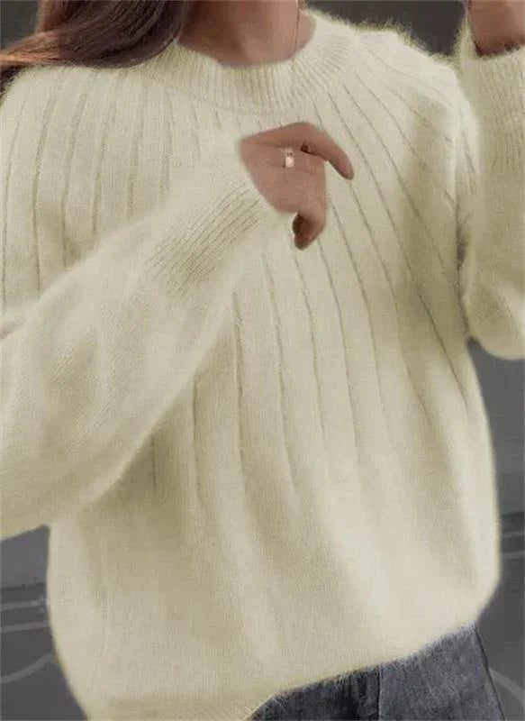Seraphina | Elegant Oversized Cable Knit Cashmere Sweater