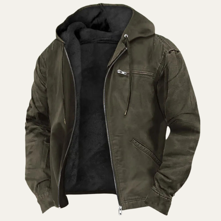 Margot | Stylish Fleece Lined Hooded Jacket With Zip Front