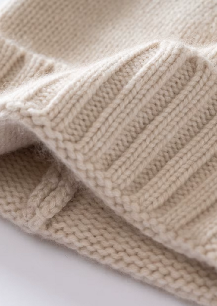 Cordelia | Luxury Ribbed Cashmere Beanie Women - Premium Knit