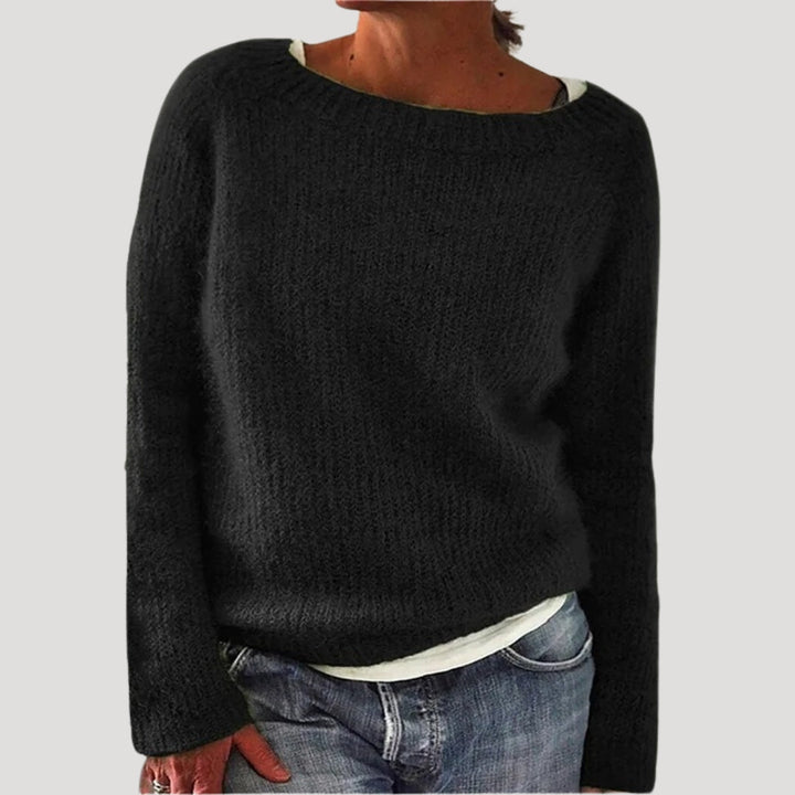 Ruby | Chic Oversized Crew Neck Knit Sweater
